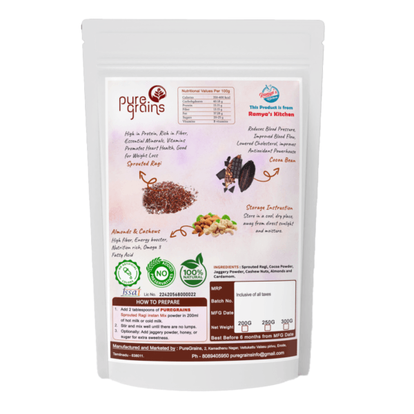 Puregrains Ragi Choco Malt - Image 2