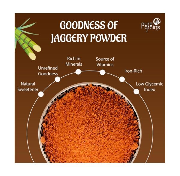 Natural Sugarcane Jaggery Powder - Image 3